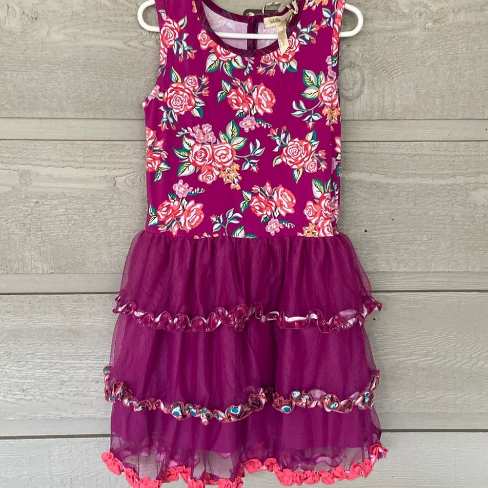 Matilda, Jane dress, floral, ruffles, tutu size 6
